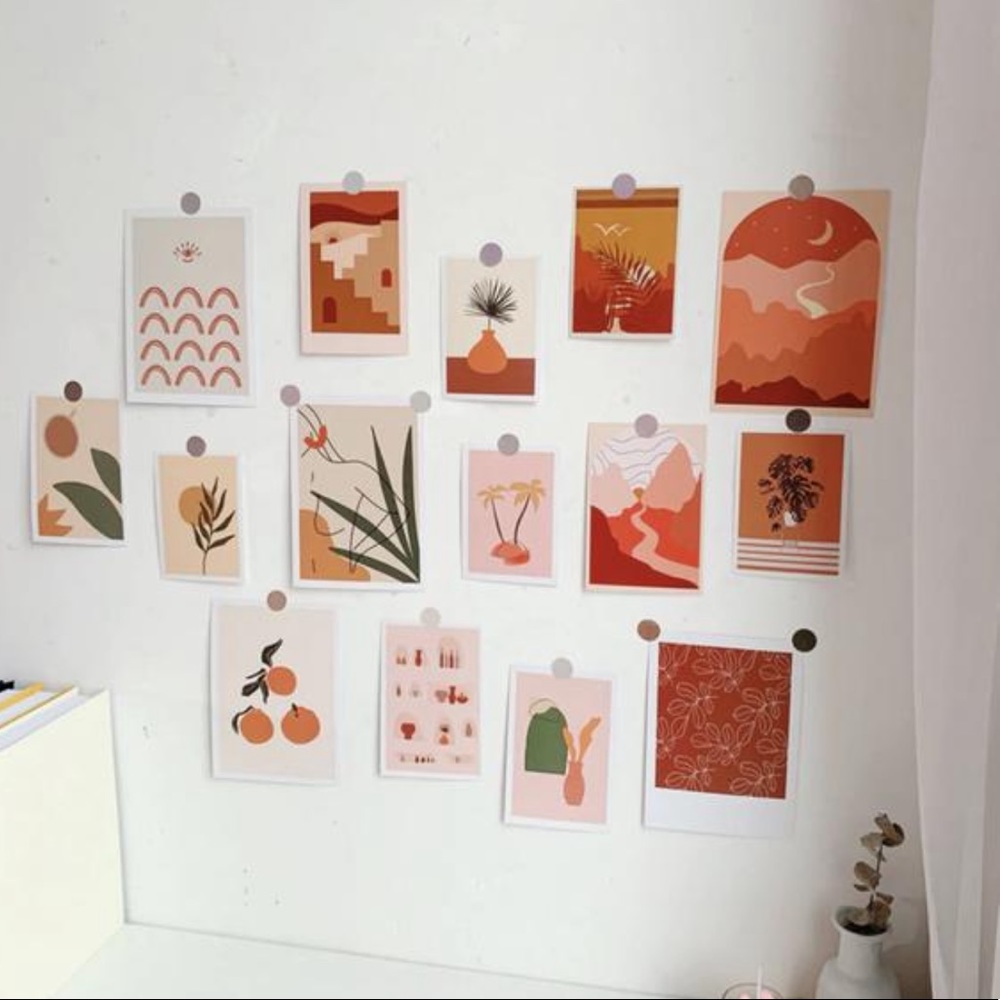 15 Sheets of Style Wall Cards Stationary Wall Deco